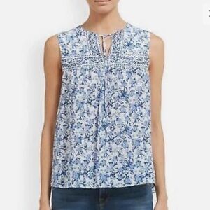 54. Nordstrom Tabitha Webb Blue Floral Top